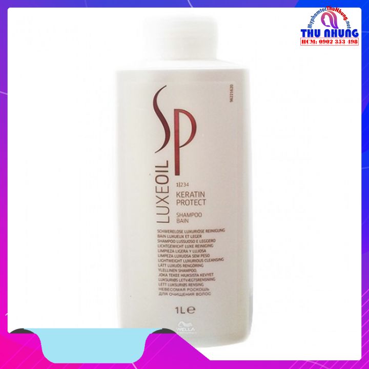 [HCM]Dầu gội phục hồi tóc SP Wella Luxeoil Keratin Protect Shampoo 1000ml