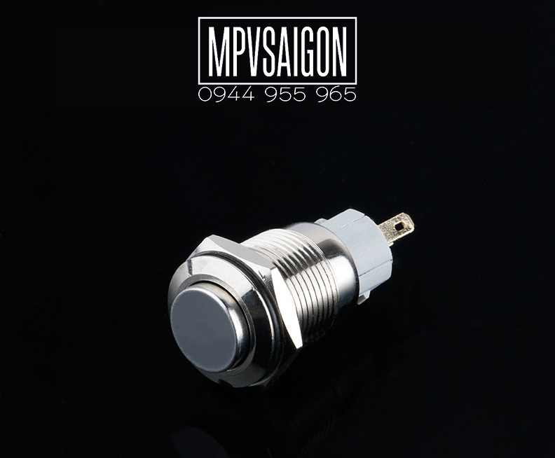 Công tắc 16mm kim loại chân giắc cắm nhấn nhả/nhấn khóa MPVSAIGON_ 16mm LED Momentary push button switch/ Latching push button switch