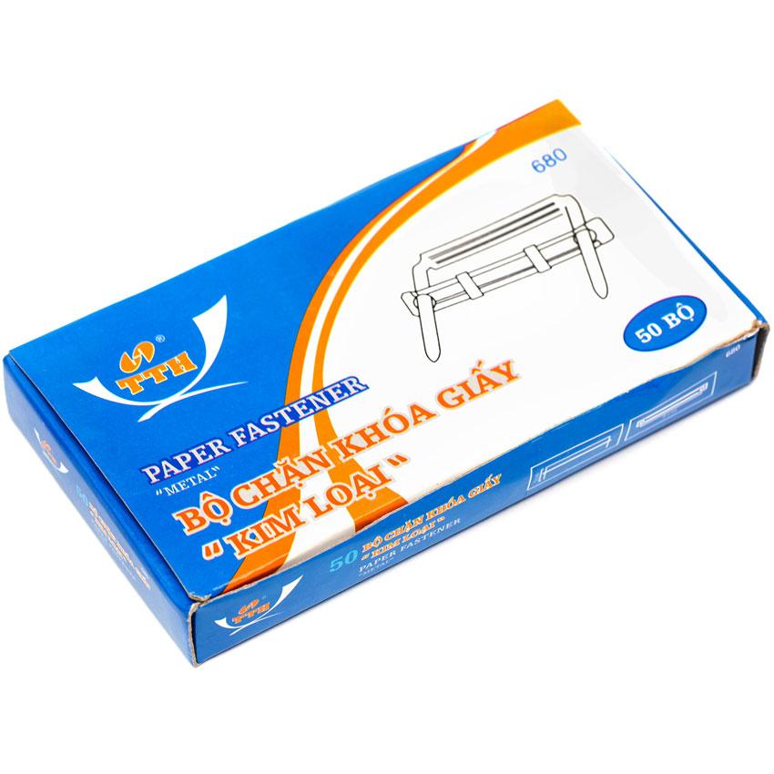 Nẹp giấy, kẹp Acco Sắt  ( hộp / 50 bộ)