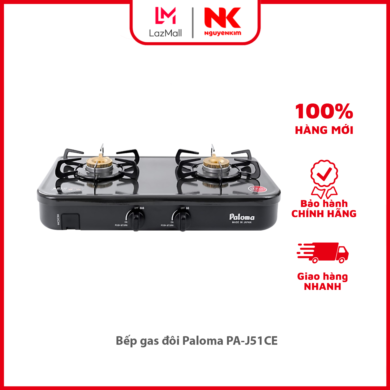 Bếp gas đôi paloma pa-j51ce