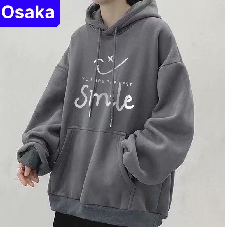 ÁO KHOÁC HOODIE NAM NỮ SMILE CHẤT NỈ DÀY PHOM FORM RỘNG CHỐNG NẮNG, NÓNG ĐÔNG HÈ PHONG CÁCH HOT TREND 2023 - OSAKA FASHION