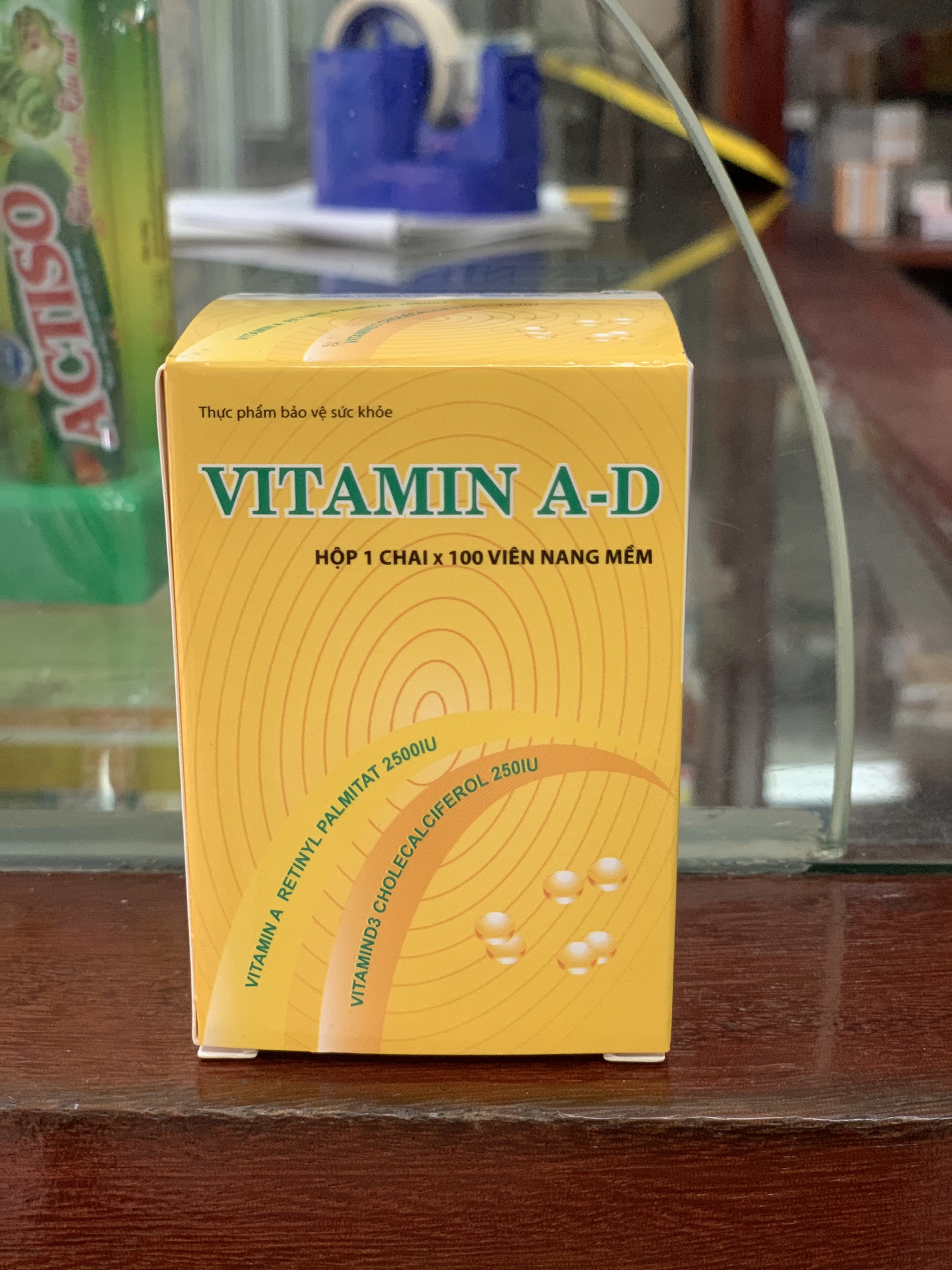 VITAMIN A-D bổ sung Vitamin A 2500IU - Vitamin D3 250IU lọ 100 viên