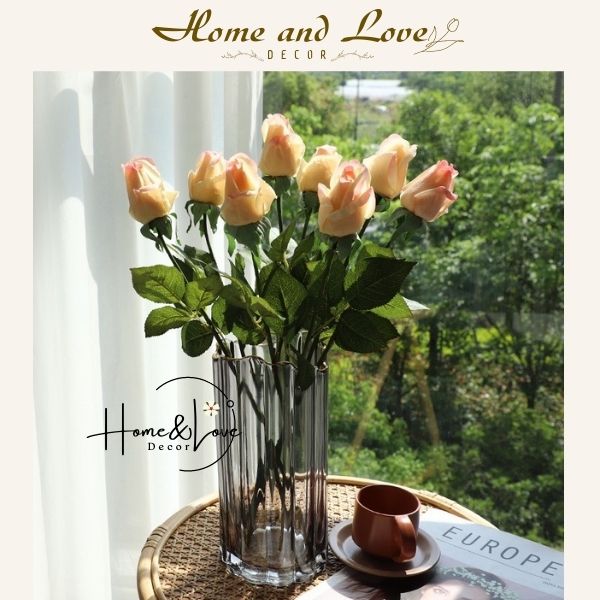 ️Hoa Hồng Lụa/ Misaki Rose️ Hoa Giả Cao Cấp - Decor, trang trí nhà cửa, phụ kiện chụp ảnh