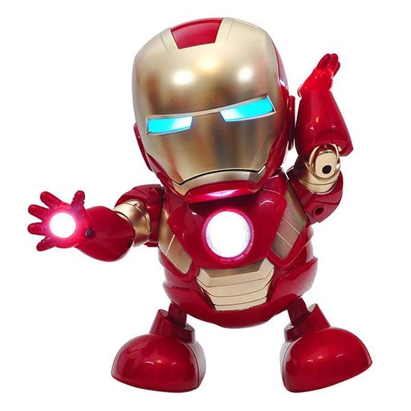 Robot Nhảy Múa Iron Man, Bumblebee, Phát Nhạc Vui Nhộn, Phát Sáng Đẹp Mắt