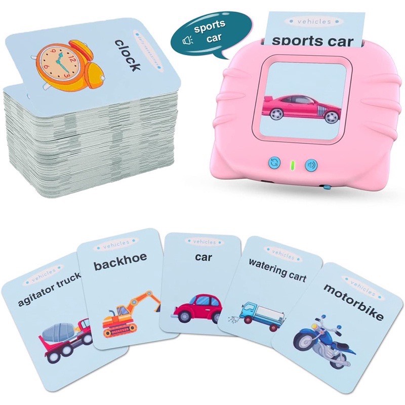 Máy đọc từ vựng tiếng anh không sóng điện từ đồ chơi thông minh thẻ flashcard Tiếng Anh 224 từ vựng