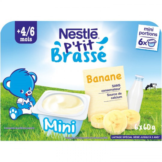 Sữa chua Nestle vị Chuối nội địa Pháp cho bé ăn dặm