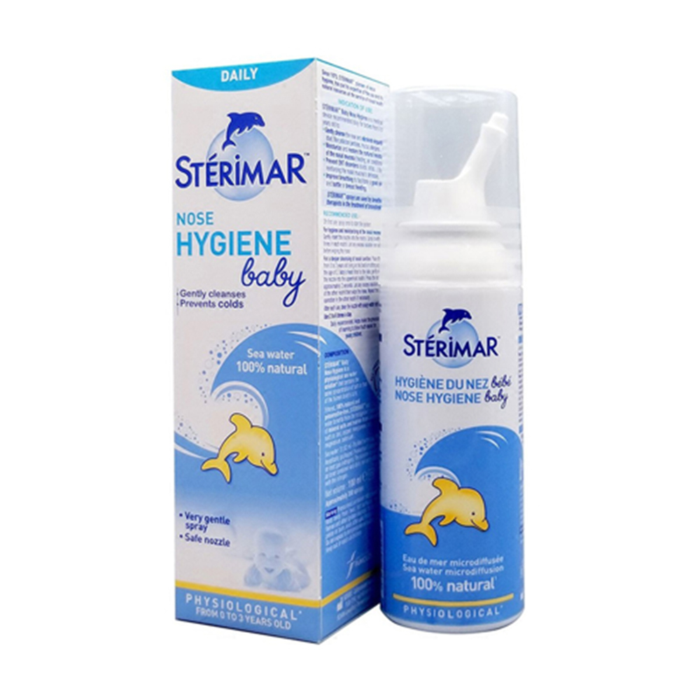 Xịt mũi Sterimar Nose Hygiene Baby giảm nghẹt mũi cho bé chai 50ml
