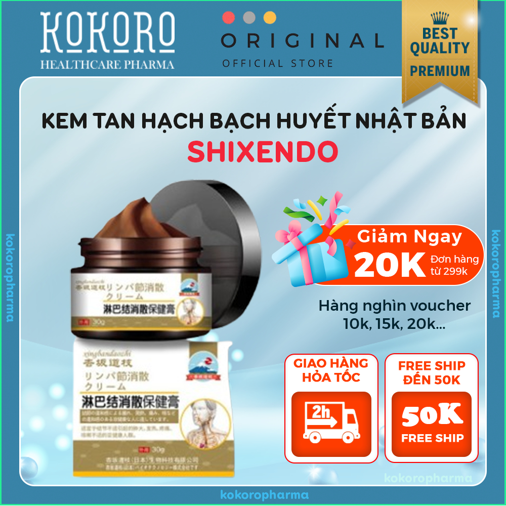 Kem Bôi Tan Hạch Bạch Huyết SHIXENDO Nhật Bản - Kem Tan Hạch SHIXENDO Cổ Truyền Giúp Giải Phóng U Hạch