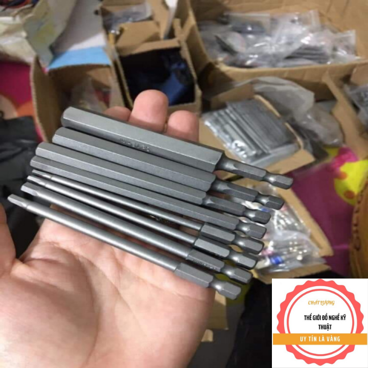 Bộ 8 đầu lục giác dành cho khoan, máy bắn vít