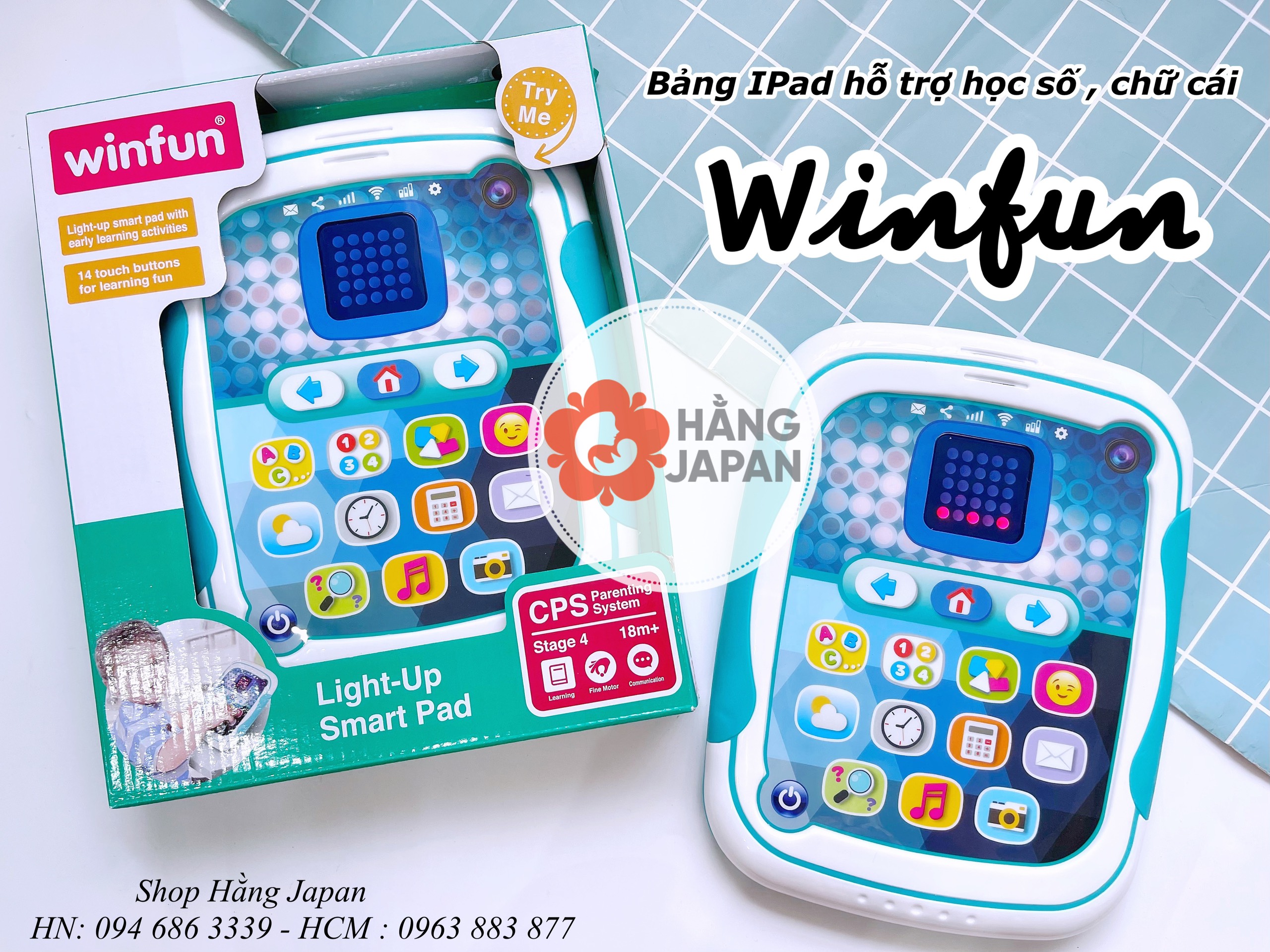 Ipad cho bé học chữ và số Winfun