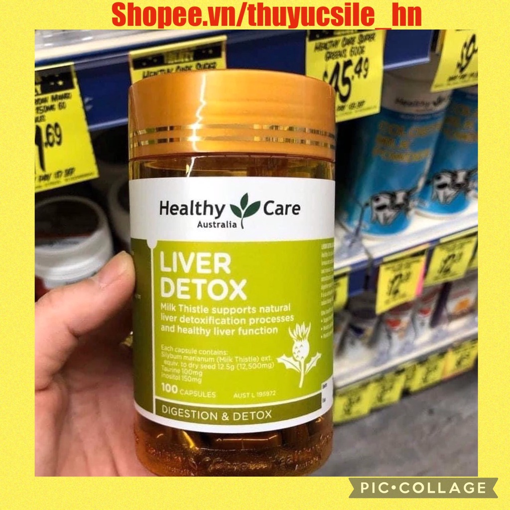 Viên uống Giải Độc Gan Healthy Care Liver Detox 100 Viên