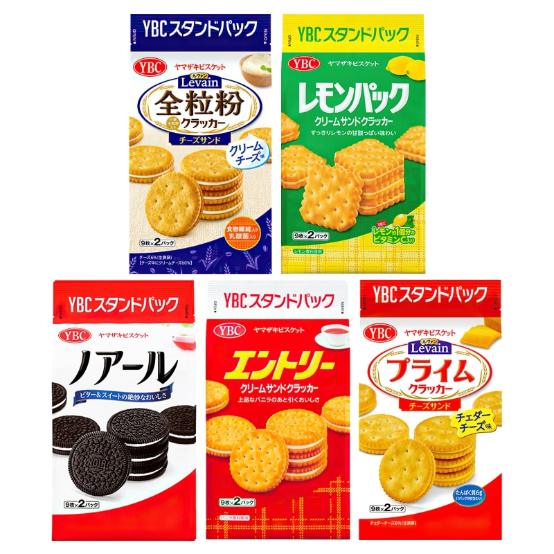 Bánh quy nhân kem YBC Levain Prime nội địa Nhật 9 cái x 2 gói