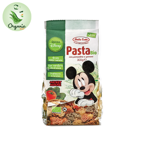[HCM]Nui Rau Củ Hữu Cơ Cho Bé Hình Chuột Mickey 300g Dalla Costa Organic Pasta Bio Mickey Mouse