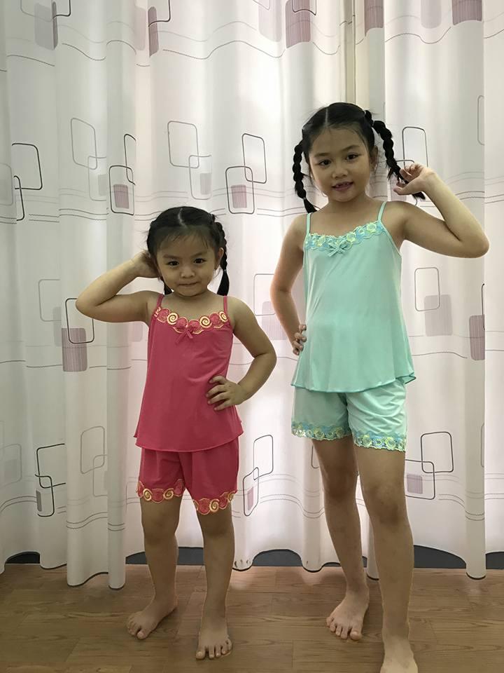 Combo 3 bộ thun lạnh cho bé gái dưới 35kg