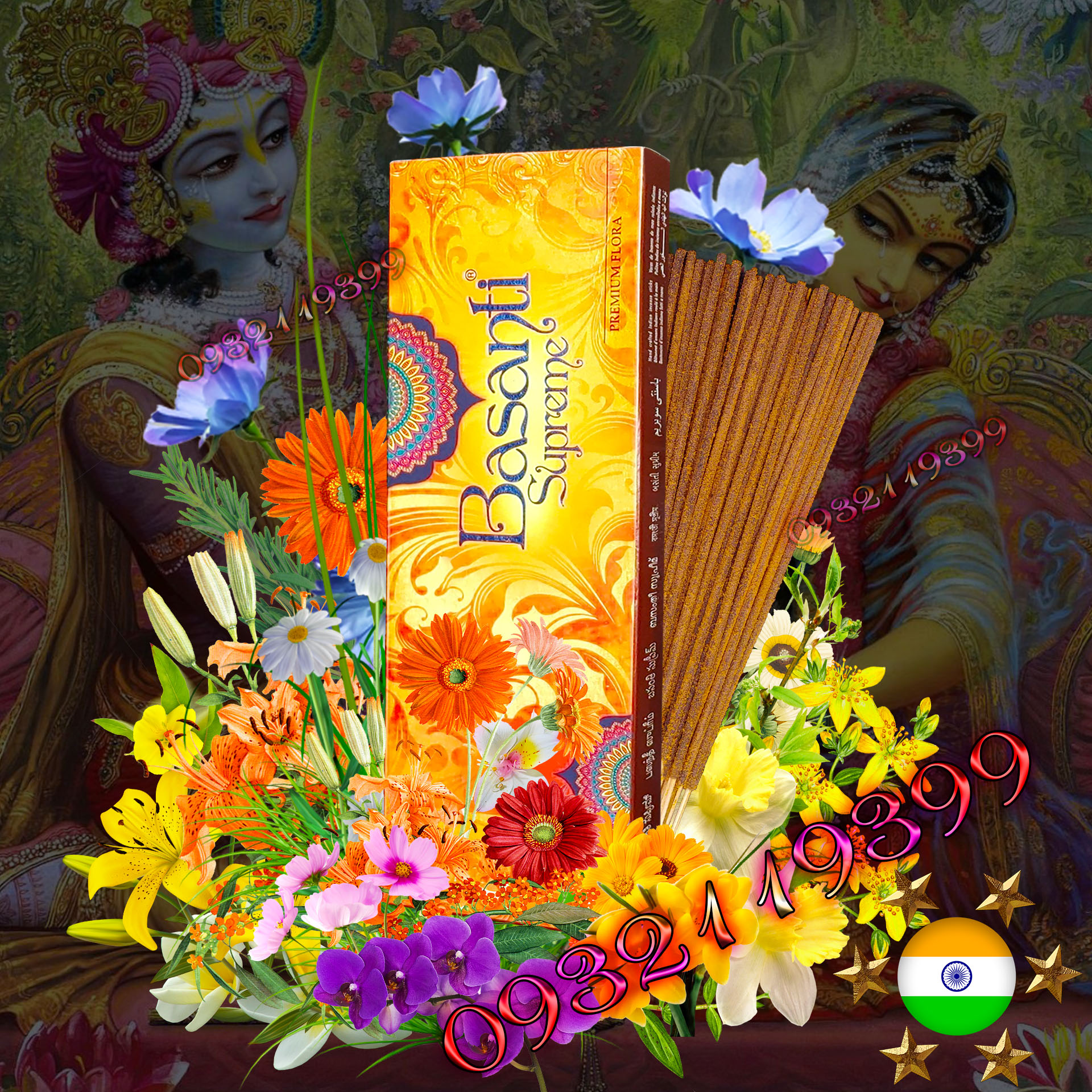 Nhang Ấn Độ Premium Herbal Floral Basan