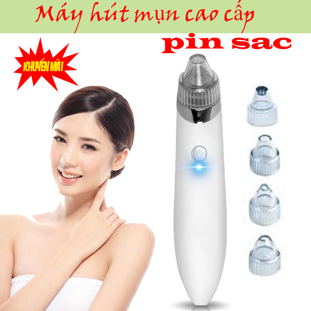 Máy Hút Mụn Cầm Tay, Review Máy Hút Mụn, Máy Hút Mụn Trứng Cá,  LOẠI BỎ MỤN, TÁI TẠO DA, SE KHÍT LỖ CHÂN LÔNG. GIAO HÀNG TOÀN QUỐC , GIẢM GIÁ 50%
