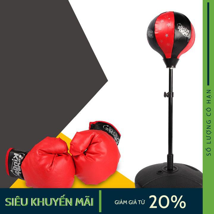 Bộ Đồ Tập Boxing Cho Bé - Đồ Chơi Thể Thao Trẻ Em Đấm Bốc Màu Đen Đỏ - Boxing Suit.