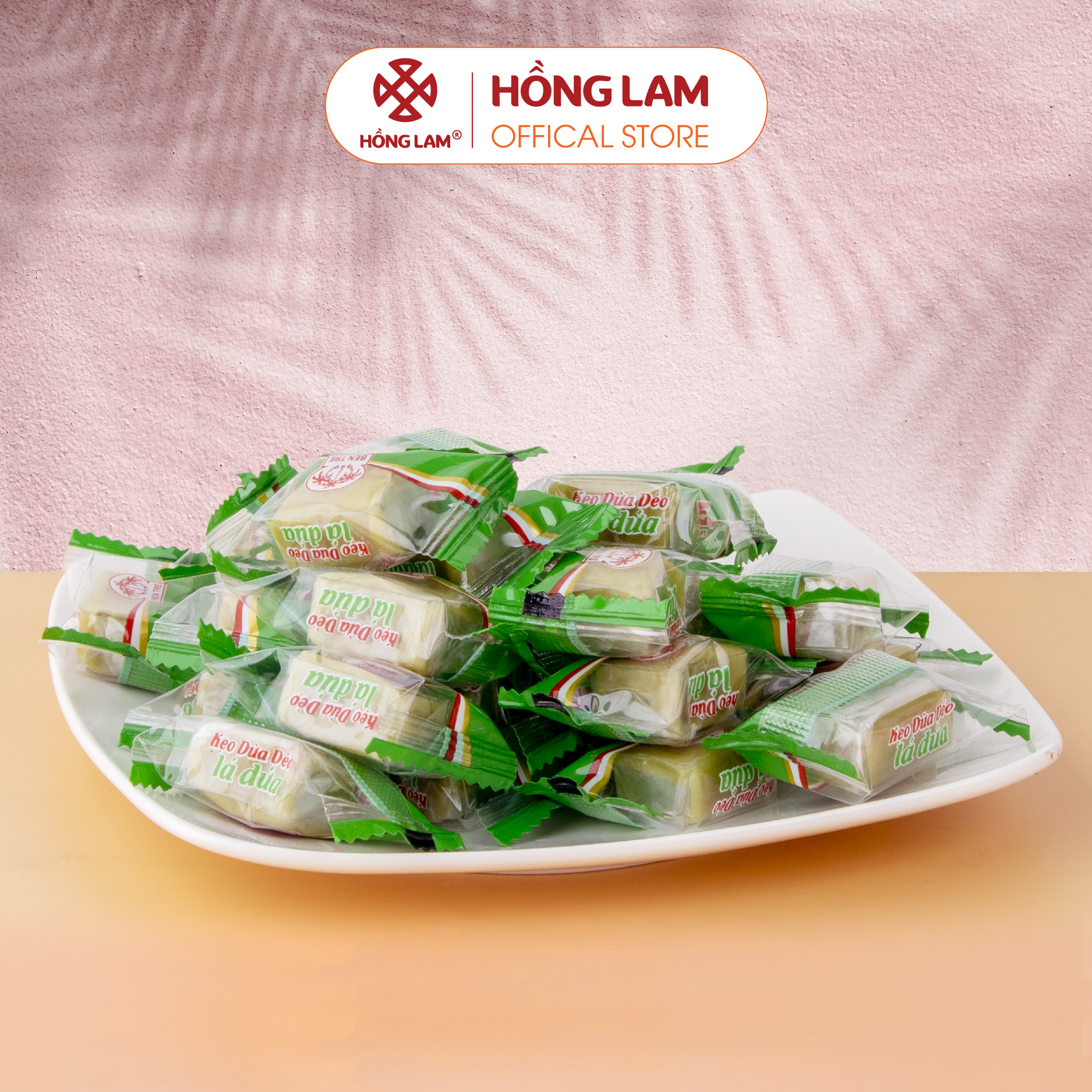 Đặc sản kẹo dừa - vị lá dứa - thơm béo ngậy