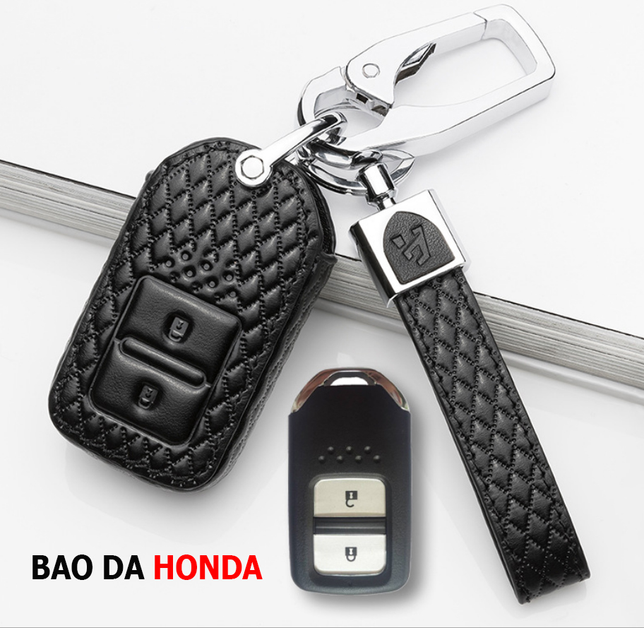 Bao da chìa khóa ô tô Honda CRV, HRV, Honda Jazz hàng cao cấp loại đẹp