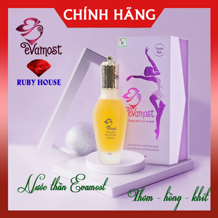 Dung dịch vệ sinh Evamost Ngọc Trinh - Nước thần cho " cô bé", nước rửa vệ sinh phụ nữ Thơm, Hồng, Khít - Ruby House