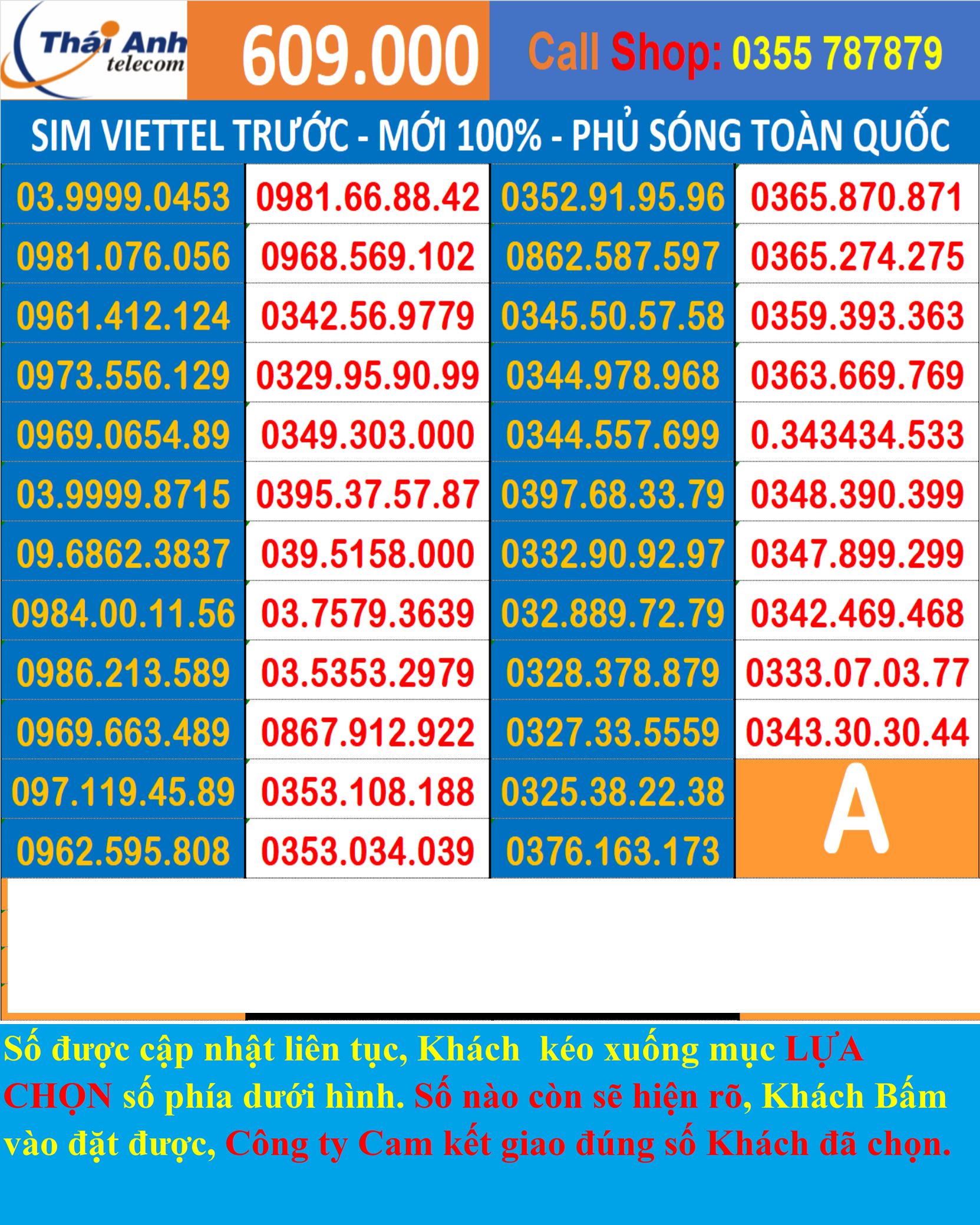 Sim đẹp Viettel Trả trước -Chọn số - Nghe gọi, Nhắn Tin, 4G , Sim mới 100%,Chưa Kích hoạt và chưa làm bất cứ dịch vụ nào, Sim gói cước Tomato và kèm theo nhiều gói 4G