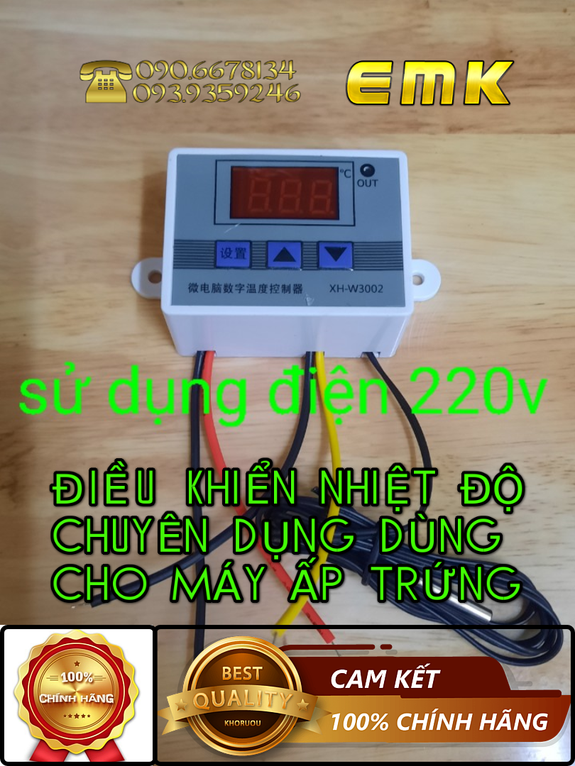 Bộ điều chỉnh nhiệt độ - xh-3002 ac :110-220v bộ điều chỉnh nhiệt độ 10a