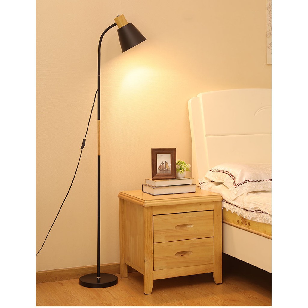 Đèn sàn phòng khách Phòng ngủ IKEA tạo không gian ấm áp kèm bóng Led chống lóa cận Decor Mây Trang