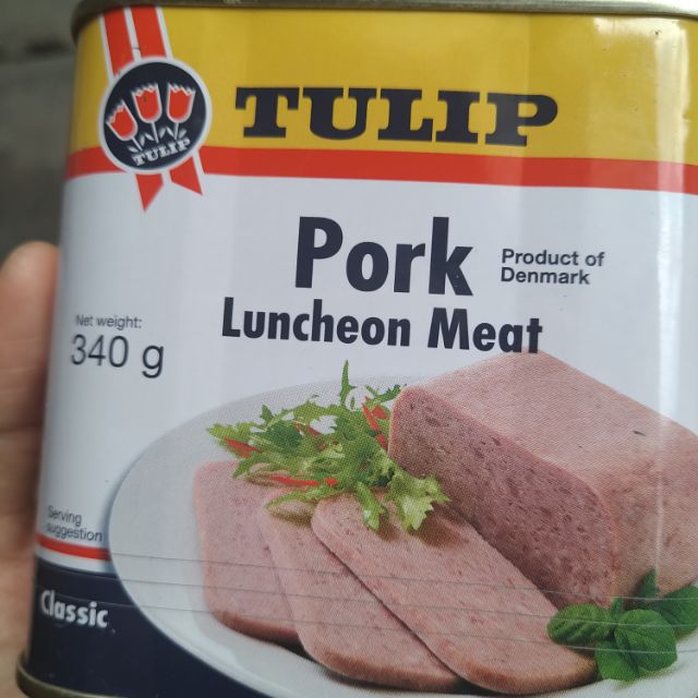 Thịt heo hộp hiệu tulip classic 340g