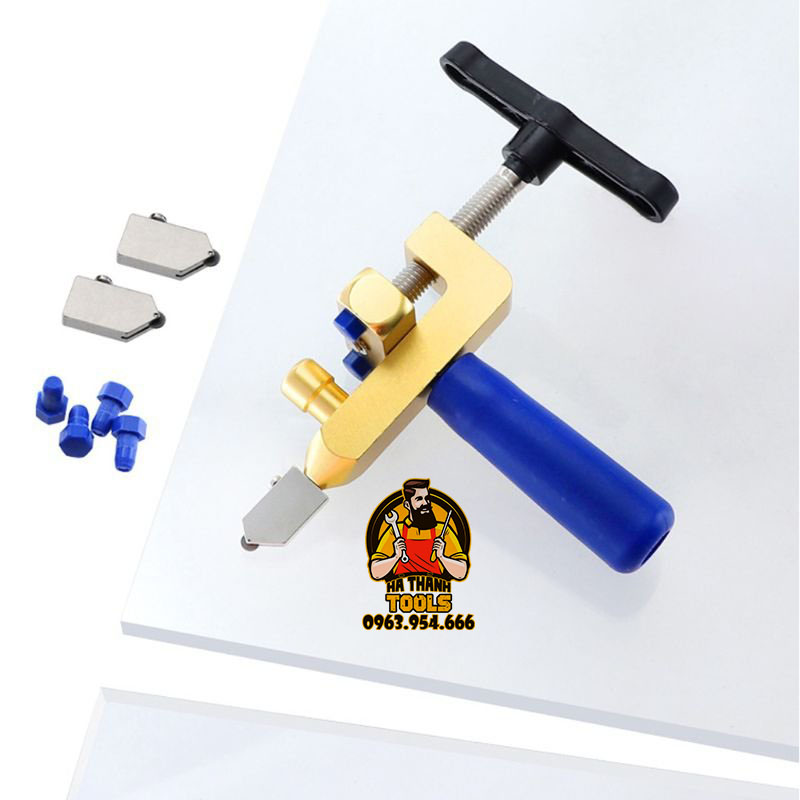 Dao cắt gạch men, cắt kính cầm tay thông minh loại Tốt - Full Phụ kiện như hình