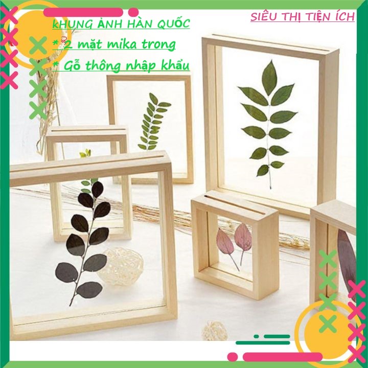 Khung ảnh hai mặt, khung hình để bàn trang trí nội thất cao cấp phong cách Hàn Quốc Anzzar KA-04