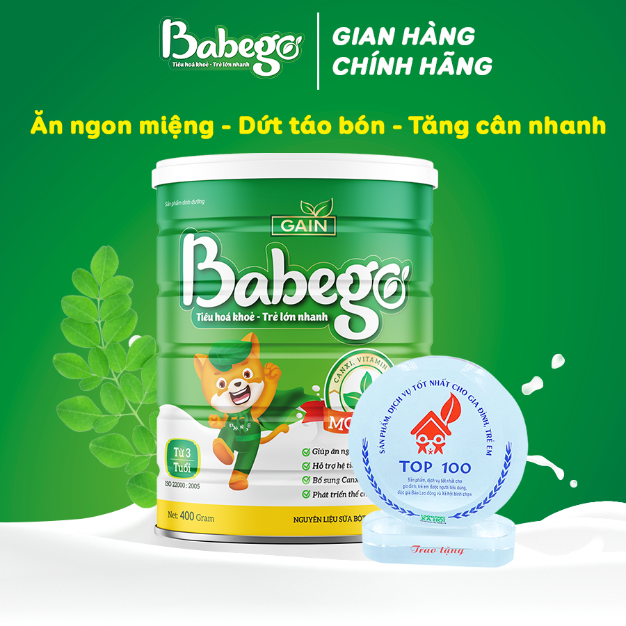Sữa mát tăng cân, trị táo bón Babego 400g
