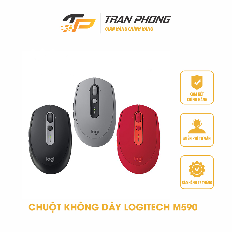 Chuột Không Dây Logitech M590 Slient bluetooth wireless - Hàng Chính Hãng