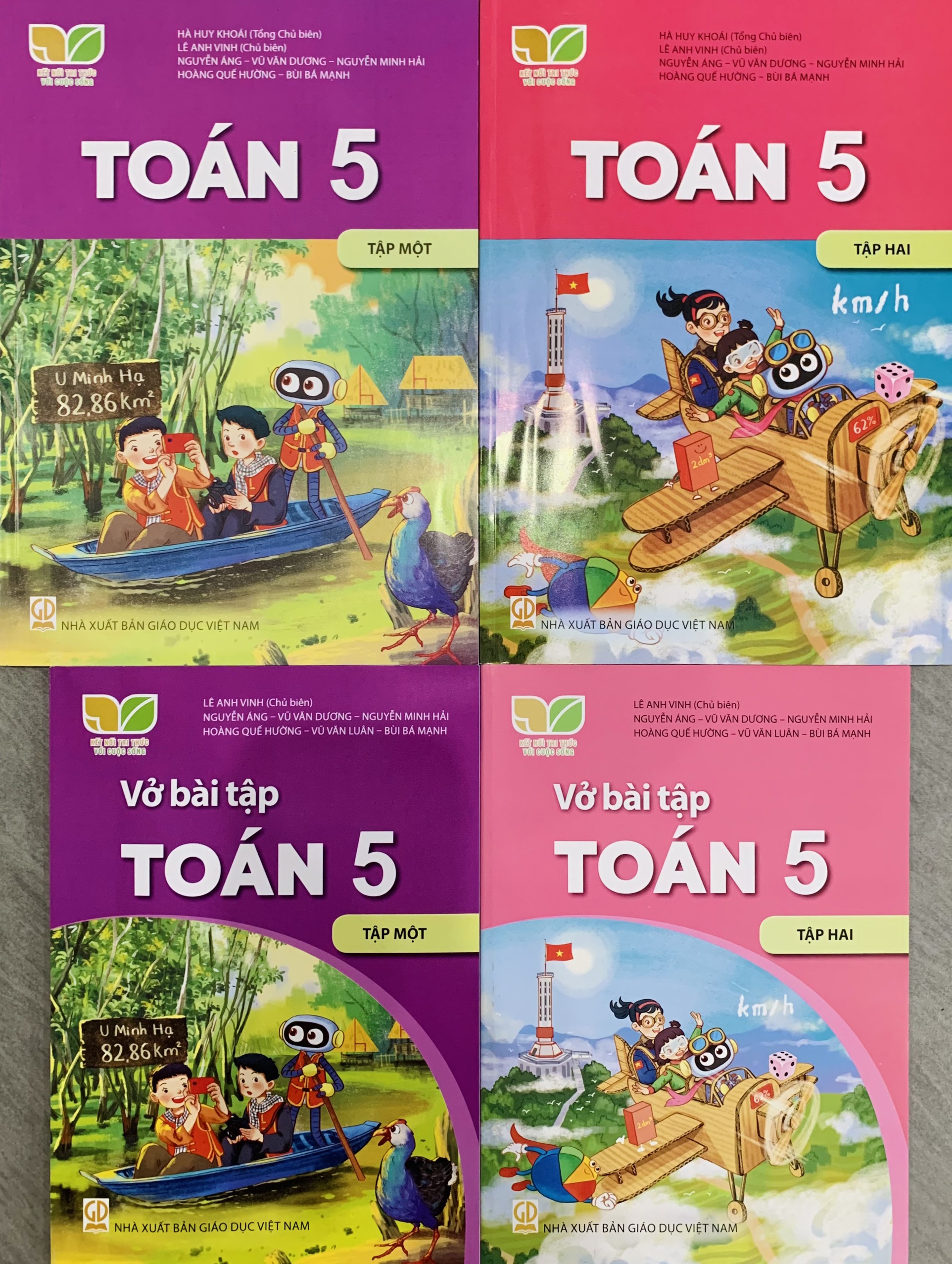 Sách - Toán lớp 5/ tập 1+2 & bài tập - kết nối tri thức + bán kèm 1 quyển vở