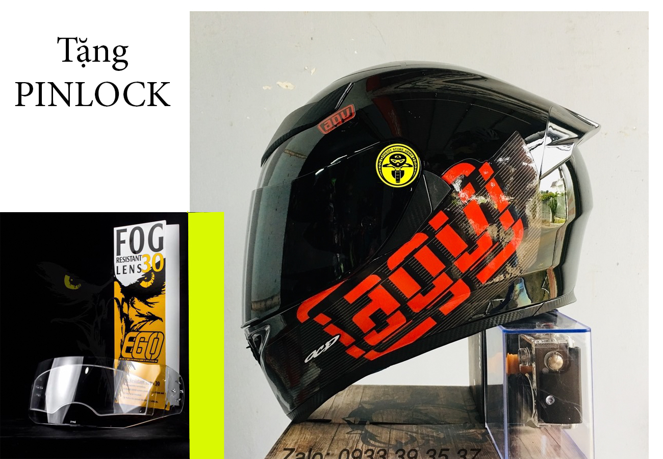Nón Fullface ROYAL GXT M138 1 Kính lên tem AGV Đỏ tặng kèm Pinlock EGO chống đọng sương