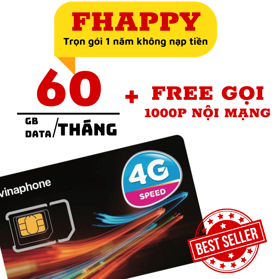 ( DEAL CHÍNH HÃNG ) SIM 4G Vinaphone D500 / D219 , TD49 , Fhappy , U1500 , VD149 Dùng mạng Thả Ga Trọn Gói 1 Năm Không Cần Nạp Tiền  . FREESHIP - CHƯA KÍCH HOẠT.