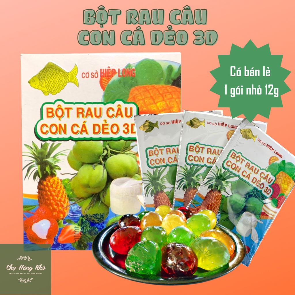 Bột rau câu con cá dẻo