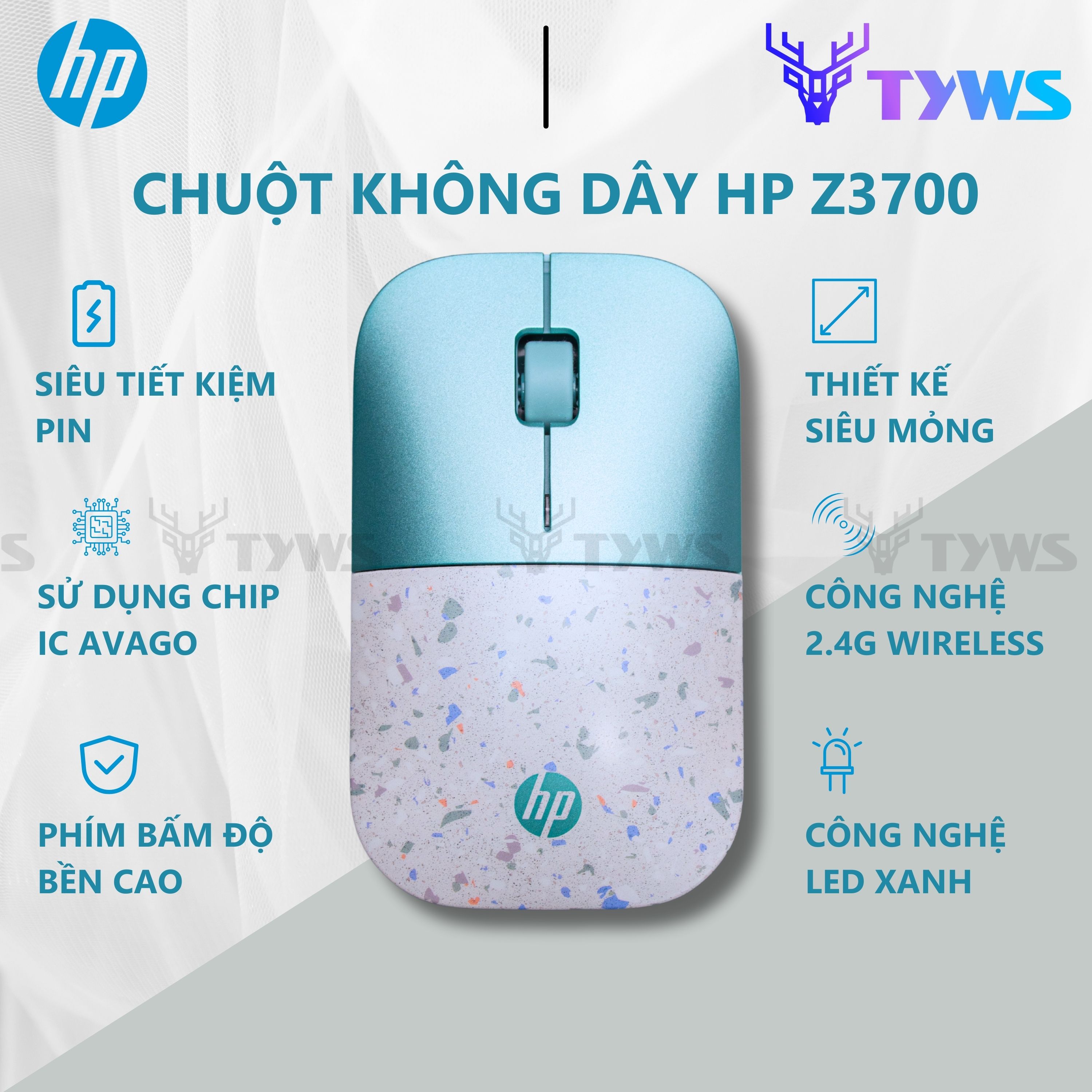 Chuột không dây hp wireless z3700 hpz3700