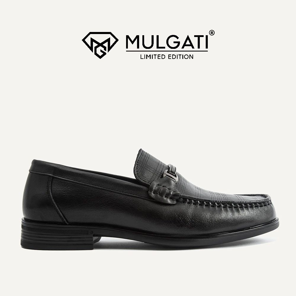 Giày lười nam MULGATI Horsebit Loafer vân caro đai kim loại - A258C-A2