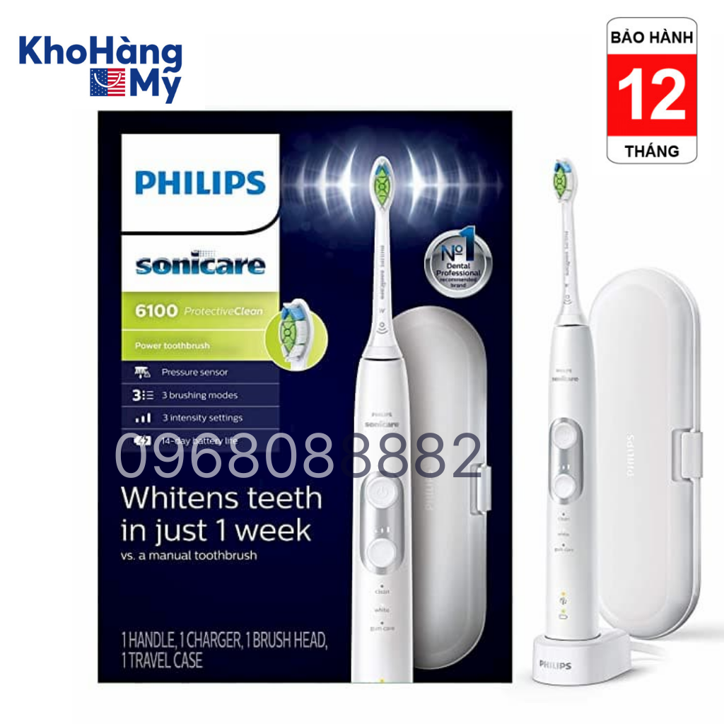 Bàn chải đánh răng điện Philips Sonicare Protective Clean 6100, 7000