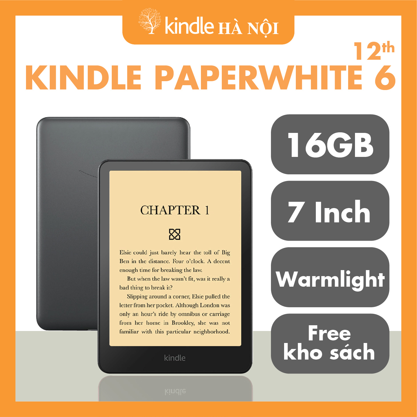 Máy đọc sách Kindle Paperwhite 6 (12th) Kindle PPW6