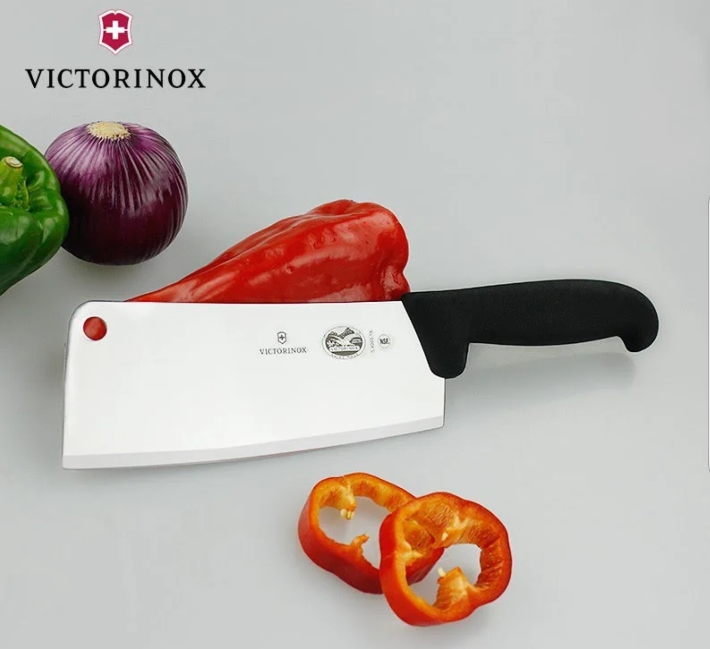 Dao bếp chặt Victorinox Kitchen Cleaver -18cm -291gr - Fibrox Handle
