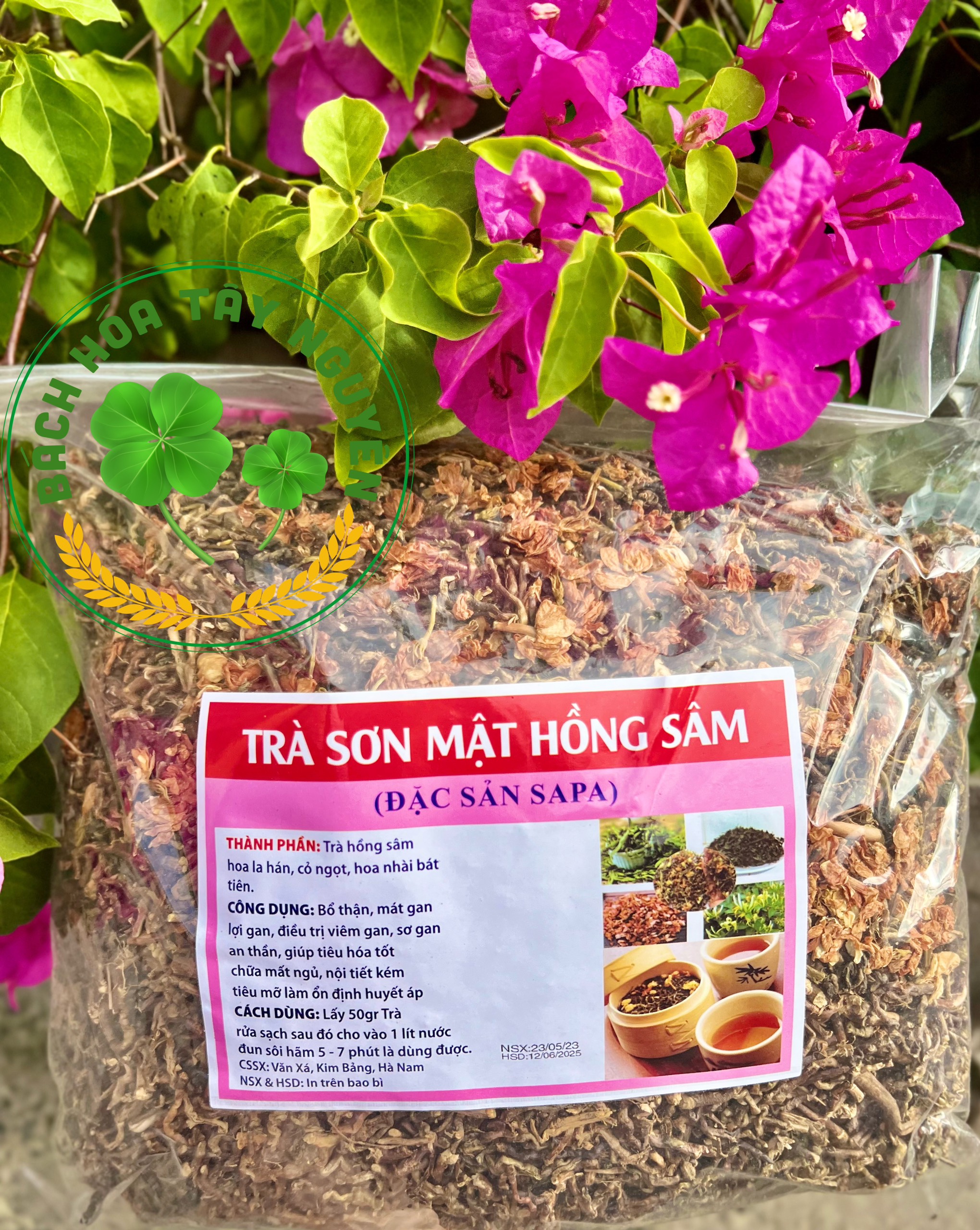 1kg trà sơn mật hồng sâm sapa loại thượng hạng