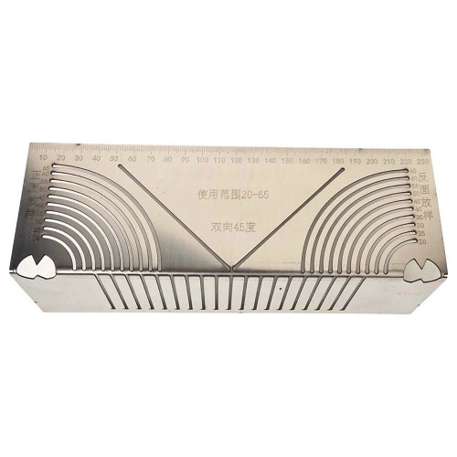 Thước Lấy Dấu Đường Cong Bo Góc Phạm Vi Sử Dụng 20-65 Thước Ke Vuông Góc Trên Các Loại Sắt Hộp 45 Độ Theo 2 Hướng