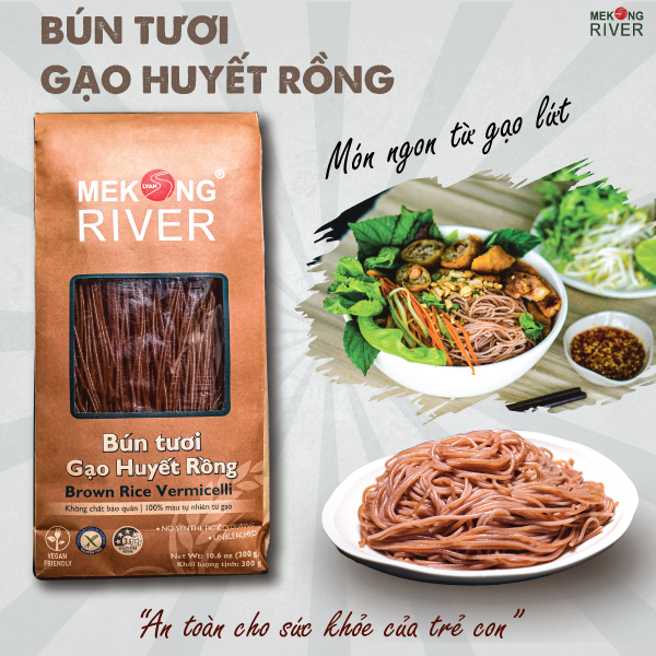 Bún tươi mekong river gạo huyết rồng - 300gr
