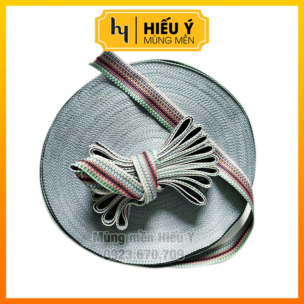 Dây dù dẹt bản 2.5cm (Bán theo mét), dây giăng võng, dây đan giường ghế, buộc hàng - ẢNH THẬT | Mùng mền Hiếu Ý