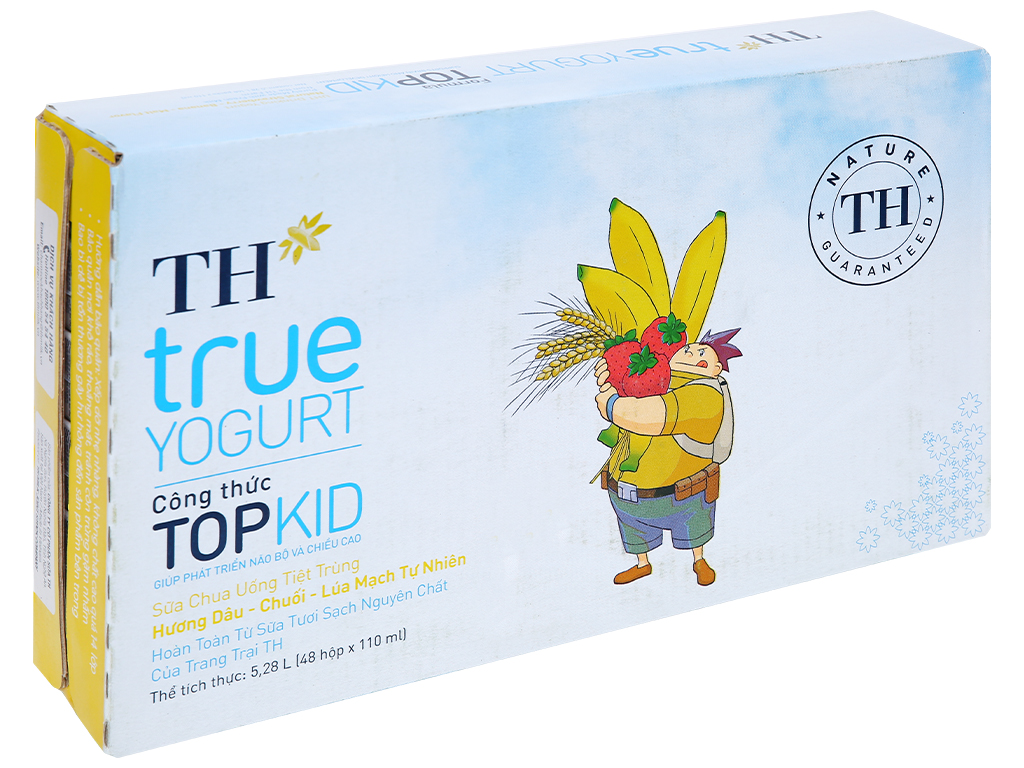 Sữa chua uống TH Topkid hộp 110ml thùng 48 hộp