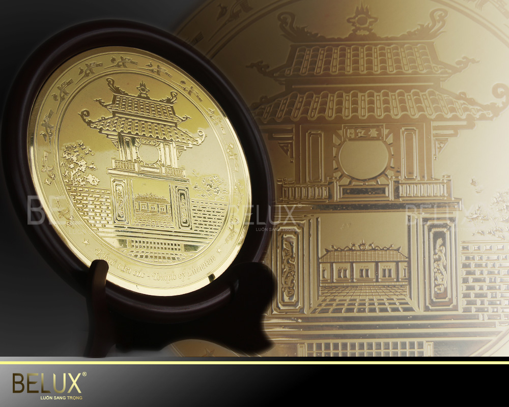 Quà tặng lưu niệm mặt đĩa bằng đồng [HOTDEAL]