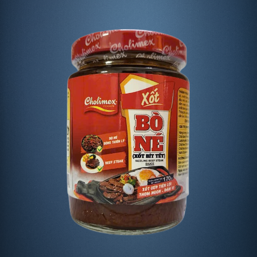 CHOLIMEX - Lọ TT 170gr - XỐT BÒ NÉ, BÍT TẾT Sizzling Beef Steak Sauce