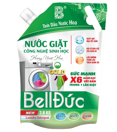 Túi Nước Giặt X6- 3.8lit- Bell ĐỨc. công nghệ sinh học, tinh dầu nước hoa