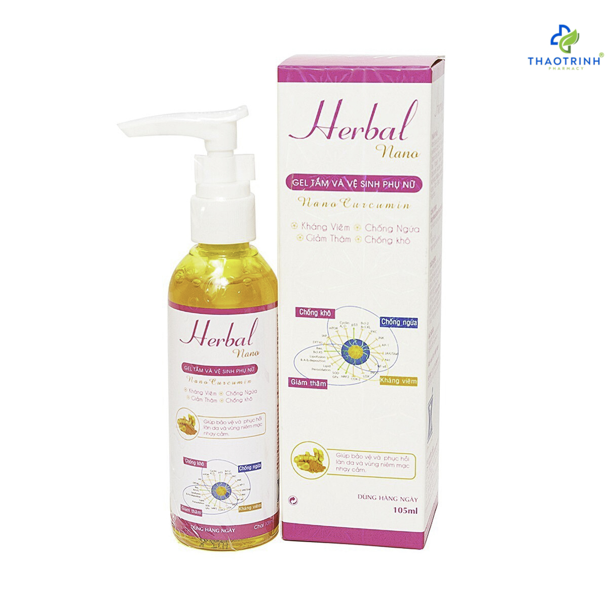 [HCM]Dung dịch vệ sinh phụ nữ HERBAL NANO (Chai 105g)